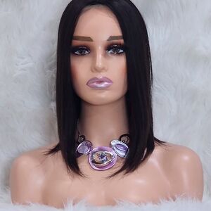 Women's Cuticle Hair Topper 14'/#1B Size 6.5x6"